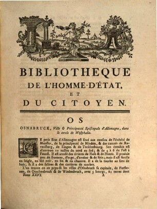 Dictionnaire Universel Des Sciences Morale, Économique, Politique Et Diplomatique, Ou Bibliothèque De L'Homme-D'État Et Du Citoyen. 26, OS - POU