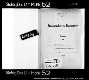 Kontributionsregister Enthält: auch: Namensliste sowie Angabe des Viehbestandes und der besamten Ländereien