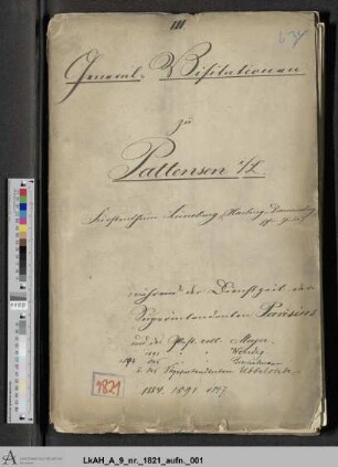Pattensen (Lüneburg): Visitationsakten