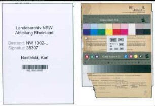 Entnazifizierung Karl Nastelski , geb. 21.09.1899 (Gerichtsrat)
