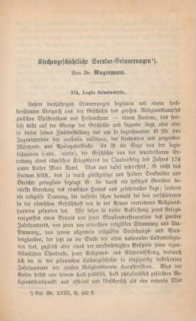 393-426 Kirchengeschichtliche Secular-Erinnerungen
