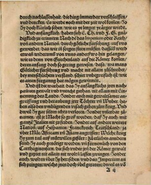 Ain beschaidner historischer, vnschmählicher Bericht, an alle Churfürsten, Fürsten vnd Stennde dess Reichs. Von des Pabstum[m]s auf vnd abnemen, desselben geschicklichhait, vnnd was endtlich darauß folgen mag ...