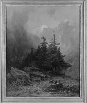 Eine Alpe im Hochgebirge