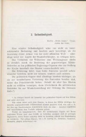 3. Selbständigkeit.
