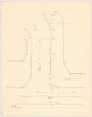 Kolonie Berlin-Grunewald: Lageplan Bettinastraße/Fontanestraße