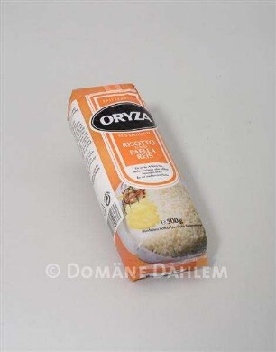 Einkauf Biolek: Risotto und Paella Reis von "Oryza"