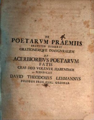 De poetarum praemiis