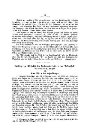 Beiträge zur Methodik des Rechenunterrichts in der Volksschule : (Fortsetzung)