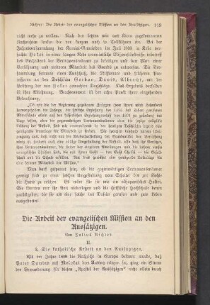 Die Arbeit der evangelischen Mission an den Aussätzigen