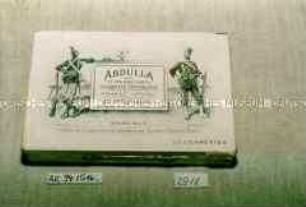 Blechdose für "25 CIGARETTES 'ABDULLA' EGYPTIAN BLEND BRAND No. 16