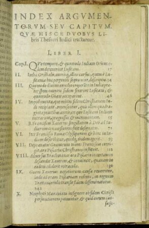 Index Argumentorum Seu Capitum [...]