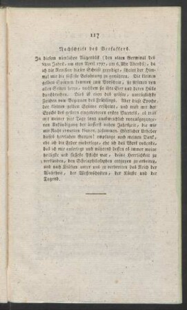Nachschrift des Verfassers.