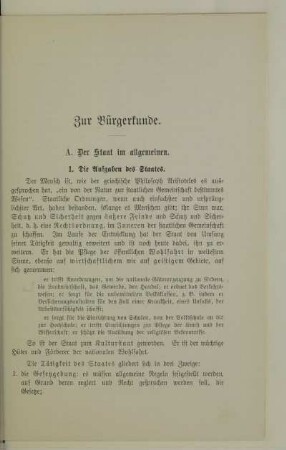 Zur Bürgerkunde