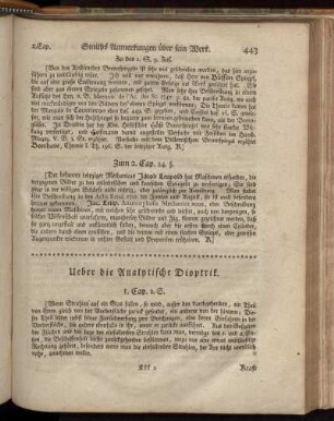 2. Theil. Analytische Dioptrik.