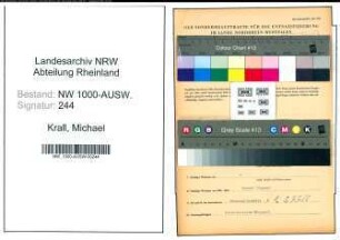 Entnazifizierung Michael Krall, geb. 29.09.1901 (Arbeiter)