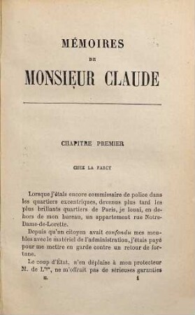 Mémoires de Monsieur Claude, Chef de la Police de Sureté sous le second Empire, 2