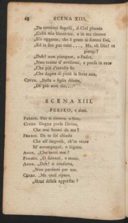 Scena XIII = Dreyzehnte Scene