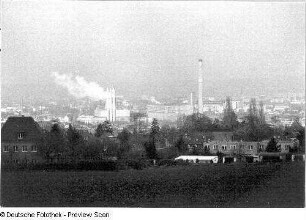 Blick von Dölzschen über die Stadt