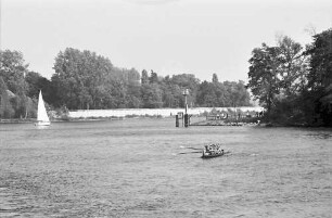 Berlin; Kladow: Zonengrenze in der Havel (Mauer)