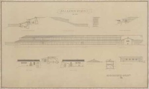 Fick, Roderich; Obersalzberg; Gewächshaus - Ansichten, Schnitte
