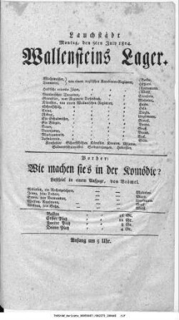 Wallensteins Lager