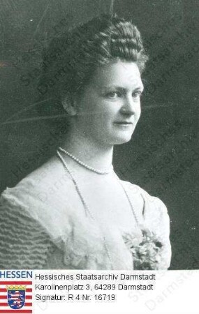 Eleonore Großherzogin v. Hessen und bei Rhein geb. Prinzessin zu Solms-Hohensolms-Lich (1871-1937) / Porträt, Brustbild