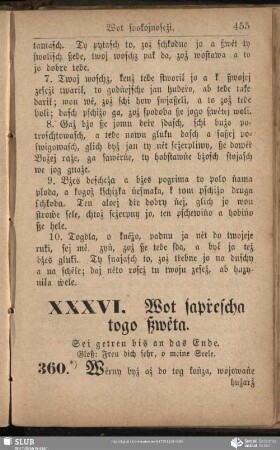 XXXVI. Wot sapṙescha togo ßwėta