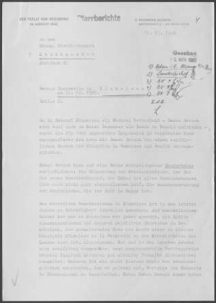 Künzelsau mit Gaisbach, Garnberg, Künsbach, Morsbach, Scheurachshof, Amrichshausen und Nagelsberg: Inspektionsbericht 1965
