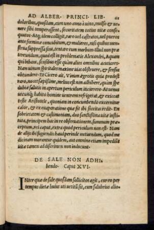 De Sale Non Adhibendo. Caput XVI.