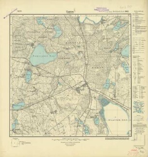 2439 (alte Nr.: 1043) Karow (in Mecklenburg), Meßtischblatt (4cm - Karte)
