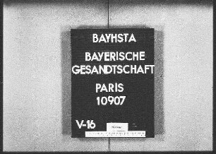 Grauert, Hermann, Dr., Universitätsprofessor in München, Entleihung von lateinischen Handschriften aus der Nationalbibliothek in Paris