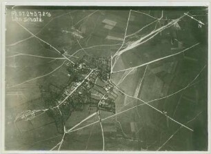 Foto der Ortschaft Colincamps mit den benachbarten Stellungen (Luftbild)