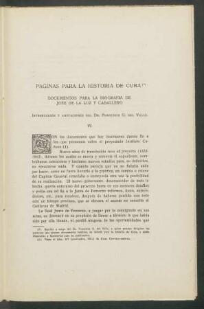 Páginas para la historia de Cuba : Documentos para la biografía de José de la Luz y Caballero - VI