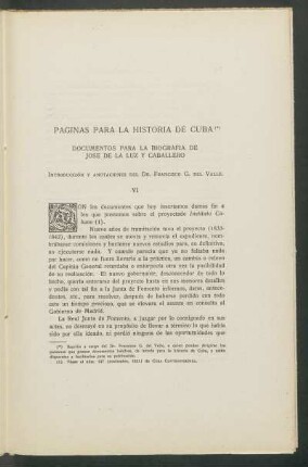 Páginas para la historia de Cuba : Documentos para la biografía de José de la Luz y Caballero - VI
