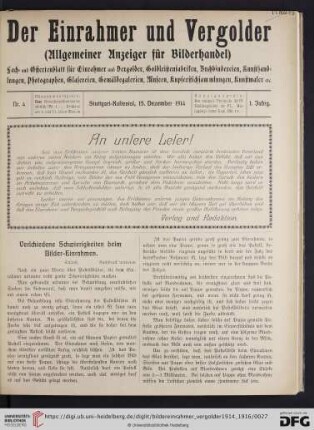 Nr.4 (15. Dezember 1914)