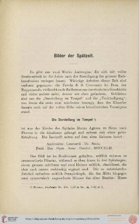 Bilder der Spätzeit