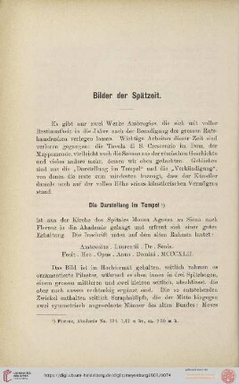 Bilder der Spätzeit