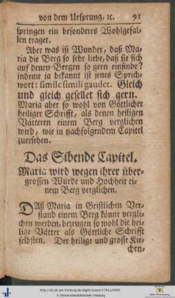 Das Sibende Capitel