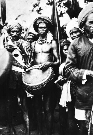 Trommler und Flötist (Deutsche Indien-Expedition 1926/1929 - 2. Odisha)