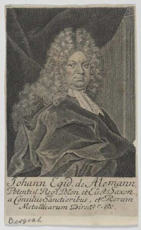 Bildnis des Johann Egid. de Alemann