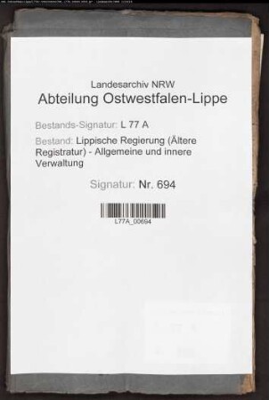 Untersuchungskommission gegen Pastor Holzapfel zu Lemgo a. G. der Anzeigen Leutnant Wilhelms v. Blomberg wegen ungeistlichen Lebenswandels, Bd. 1