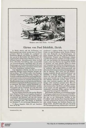 27: Gärten von Paul Schädlich, Zürich