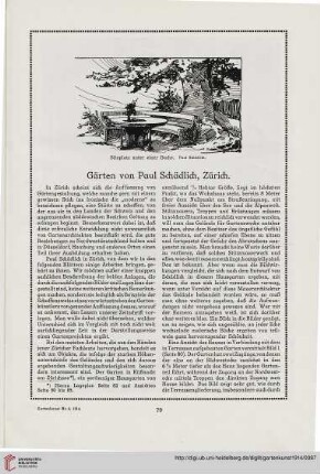 27: Gärten von Paul Schädlich, Zürich
