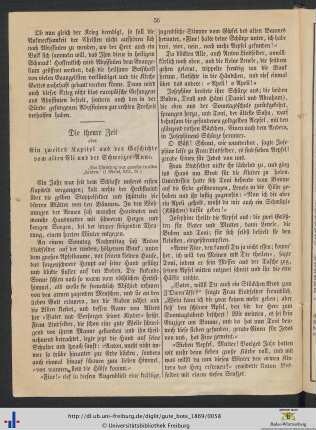 Die theure Zeit.
