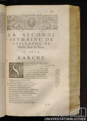 La Seconde Sepmaine De Guillaume De Saluste, Sieur du Bartas. II. Iour. L'Arche.
