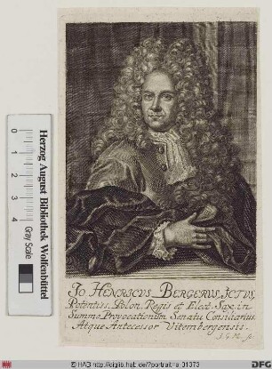 Bildnis Johann Heinrich Berger (1717 Edler von)