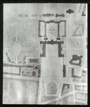 Schloßplatz, Plan von Thouret