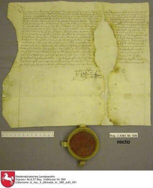 1610 Dezember 29 Herzog Ernst zu Braunschweig-Lüneburg für Altkloster Buxtehude (siehe Rep. 3 Altkloster Nr. 580)
