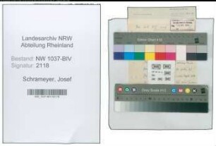 Entnazifizierung Josef Schrameyer , geb. 07.03.1910 (Vermess.Techniker)