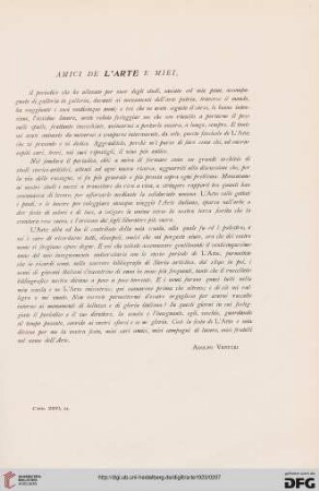 Amici de L'Arte e miei...